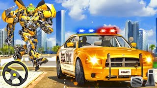 Grand Flying Car Robot Transform - Police Robot Driving Games | Android Gameplay #shorts screenshot 2