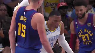 Russell Westbrook crosses up Jamaal Murray & hits em with the Shimmy 👀🔥