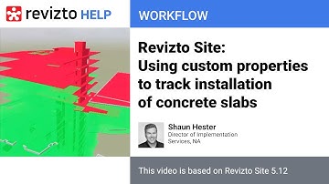 Revizto Site: Using custom properties to track installation of concrete slabs