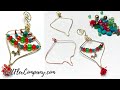 Wire Wrapped Retro Ornaments with Soft Flex Craft Wire: Free Spirit Beading with Kristen Fagan