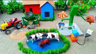 DIY how to make cow shed house ofanimals horse house - cow shed minihand pump |woodwork #13