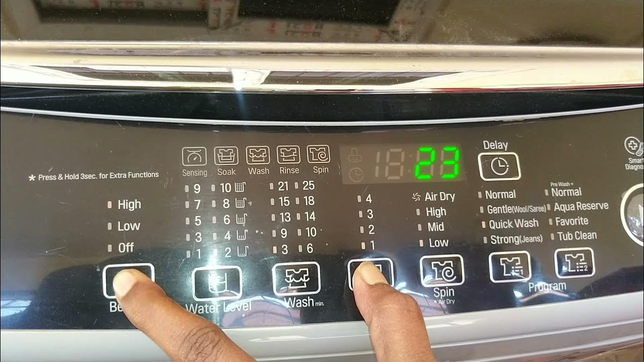 How to Activate child lock in LG Top Load Washing machine childlock 