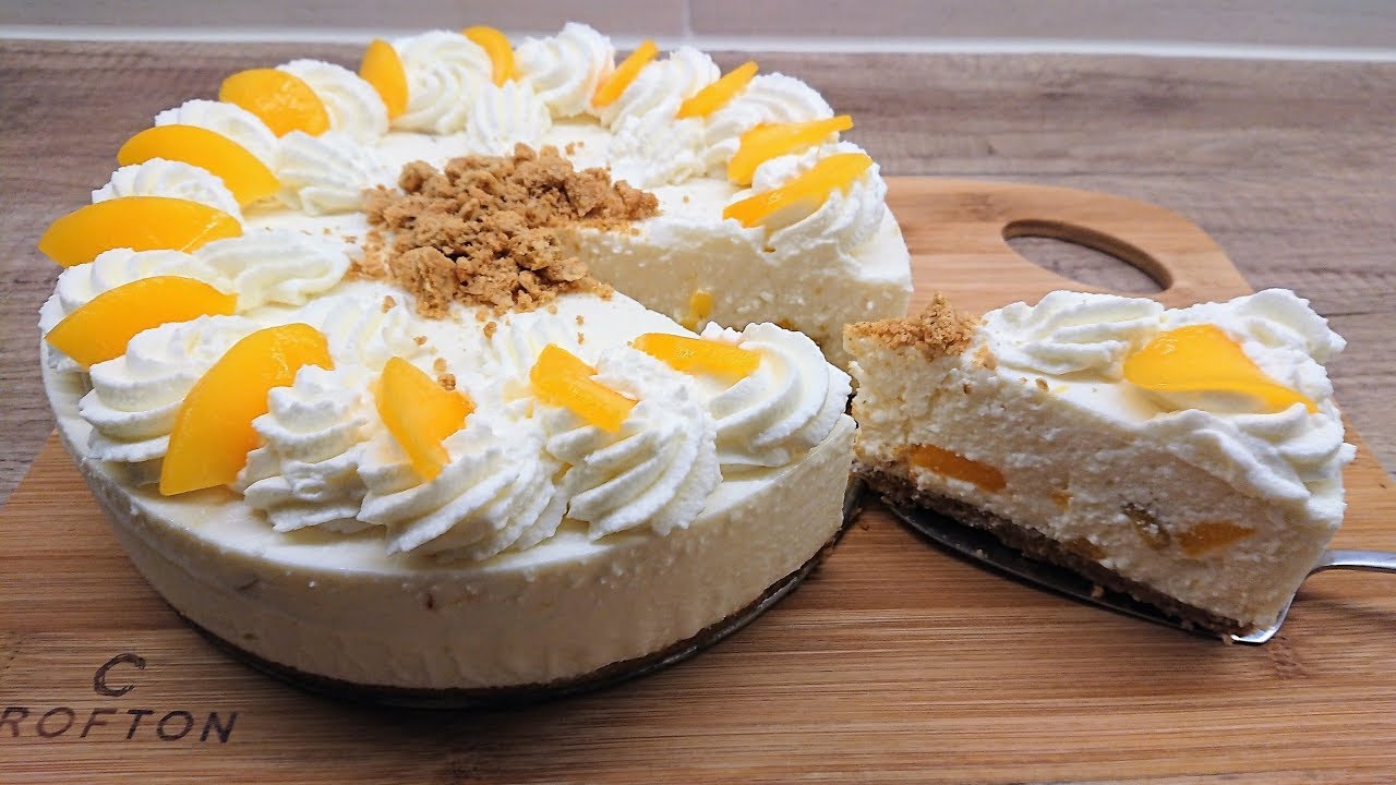 Barackos túrótorta sütés nélkül /@TTkonyhája