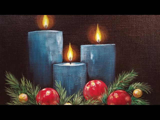 Paint and Sip - Christmas Candle