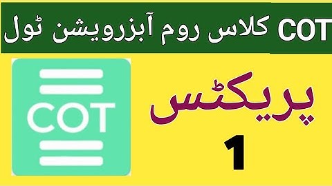 COT, class room observation tool practice 1, News Diary