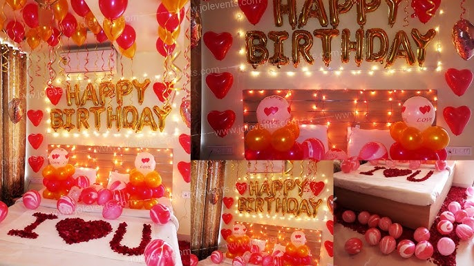 Birthday Surprise Decoration For Boyfriend, Romantic Room ...