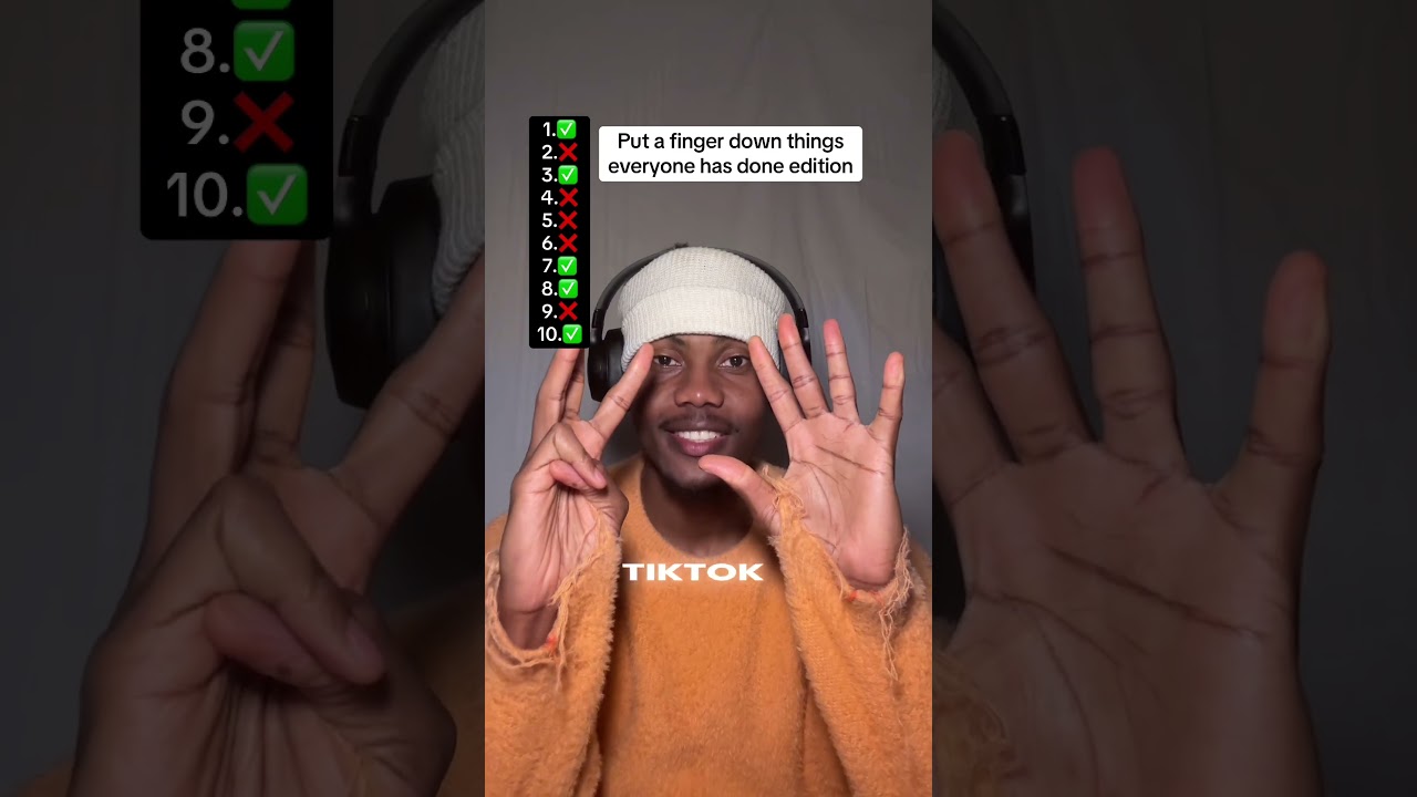 How many fingers did you put down ❓#relatable #3d #love 