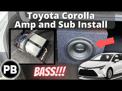 2020 – 2023 + Toyota Corolla Amp and Sub Install