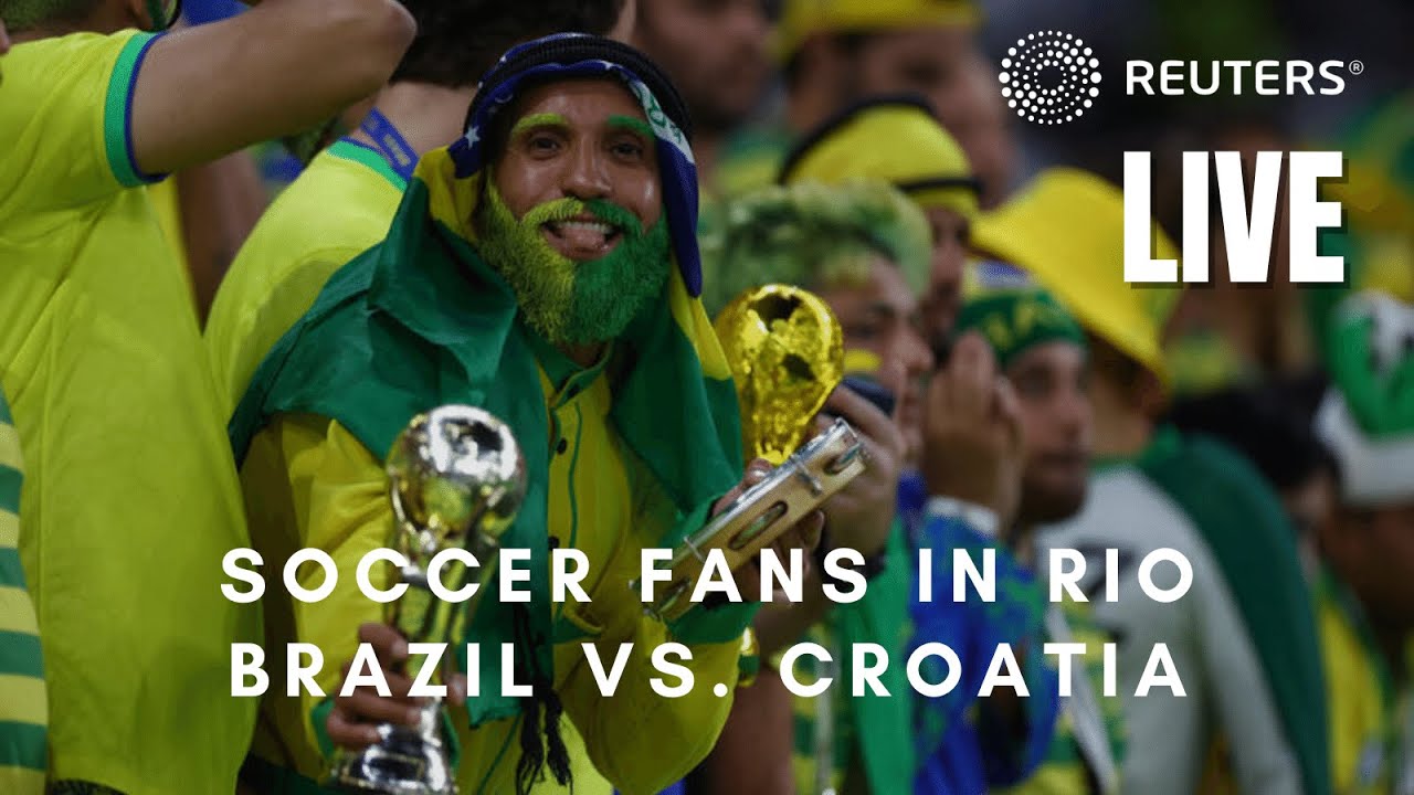 LIVE Soccer fans in Rio de Janeiro watch Brazil vs. Croatia Win Big
