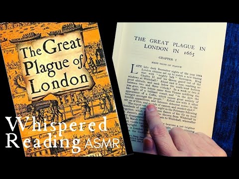 ASMR | The Great Plague of London 1665 - Whispered Reading Vintage Book - Part One