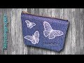 #98 - Tasche mit Reißverschluss nähen aus alter Jeans - Recycling DIY - für Anfänger