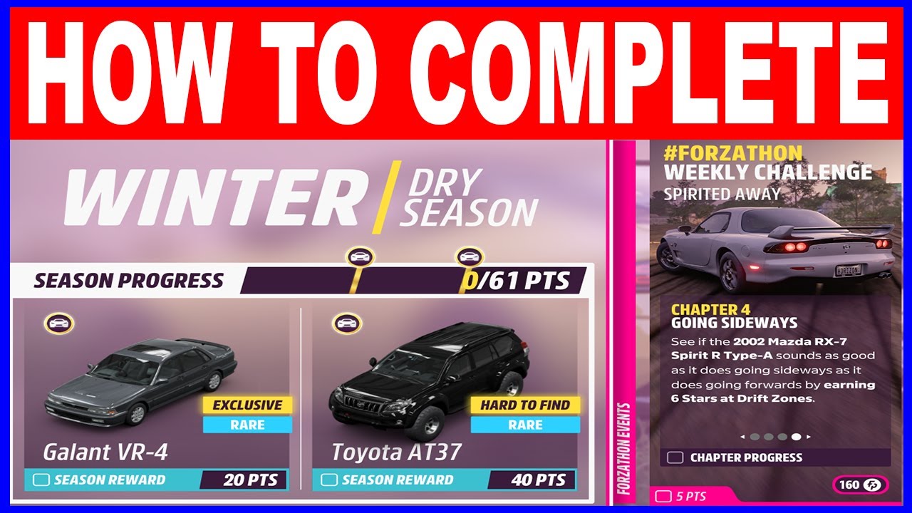 Forza Horizon 5 Winter Season Festival Playlist - How to Complete Winter Dry Season Series 17