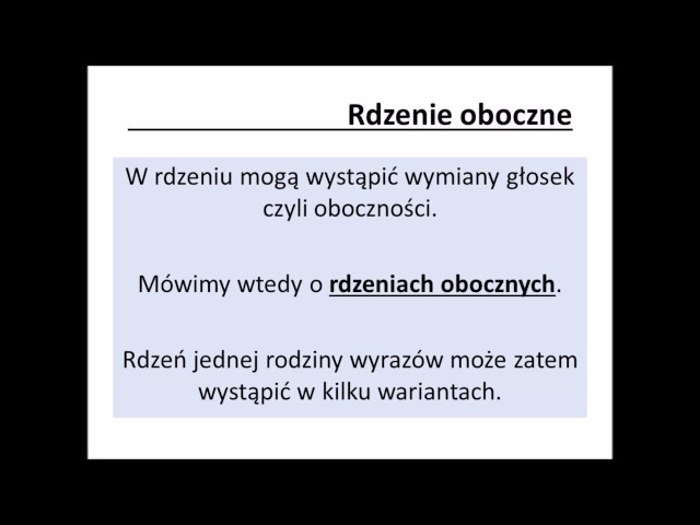 Słowotwórstwo część 5 - Rodzina wyrazów - YouTube