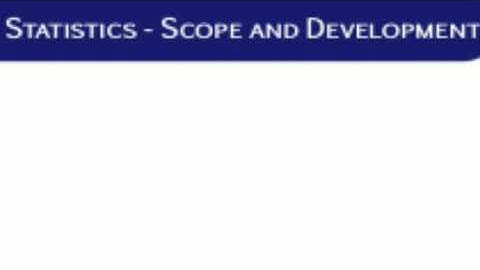 Plus one - Chapter 1 :  Statistics  -  Scope and Development      Class 1