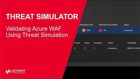 Threat Simulator: Validating Azure WAF Using Threat Simulation