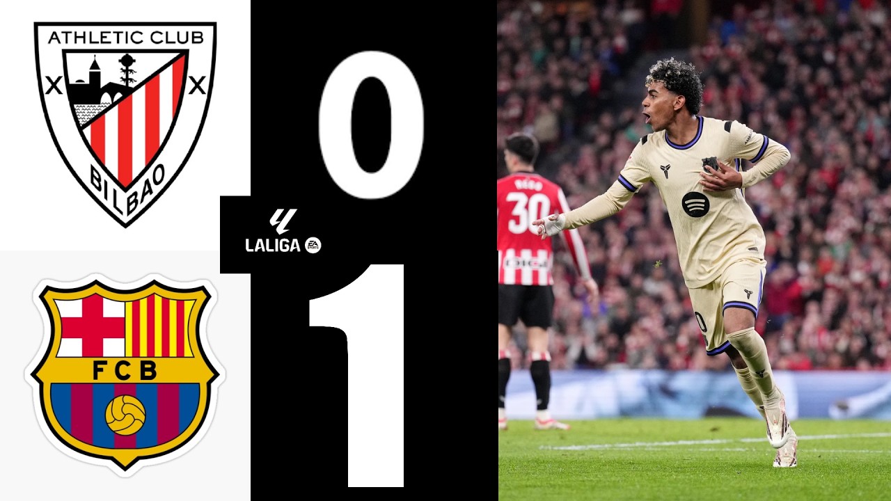 ATHLETIC CLUB 0 vs 1 FC BARCELONA | LALIGA 2025/26 MD 27 - YouTube