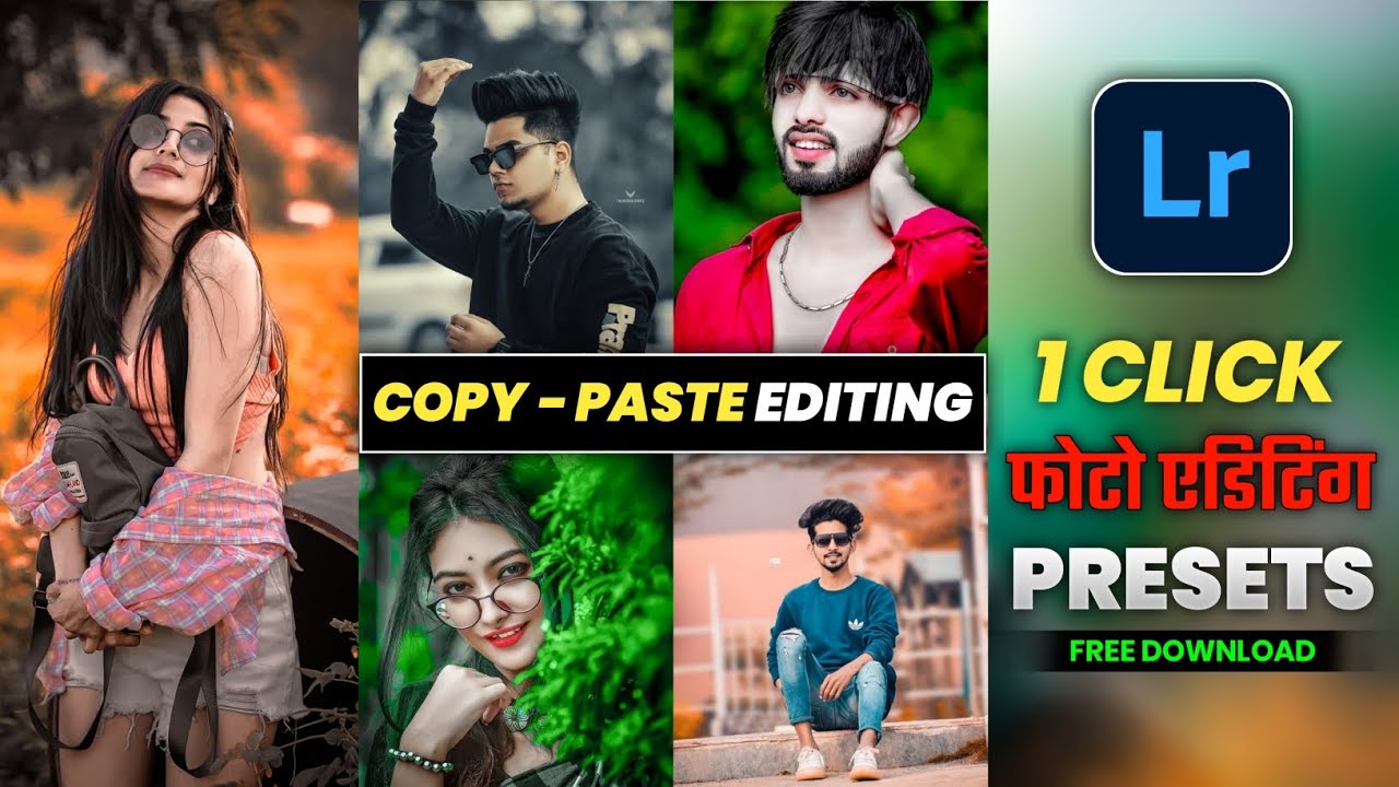 One Click Copy Paste Photo Editing||Lr Photo Editing kaise Kare||Free ...