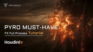 2021 Houdini Tutorial | Volcano Eruption | Pyro FX