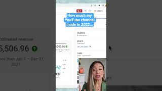How much did my YouTube channel make in 2022?! | How much does YouTube Adsense pay?