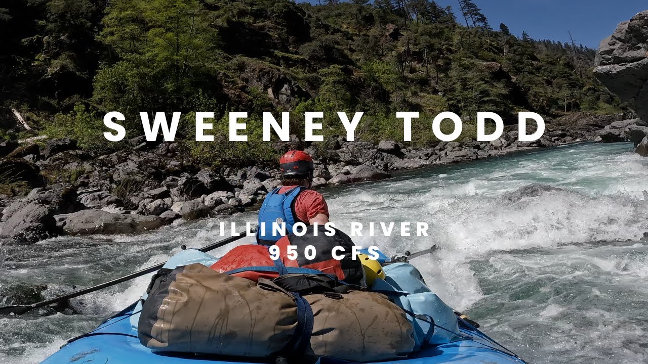 Rowing Sweeney Todd Rapid on the Illinois River at 950 CFS - YouTube