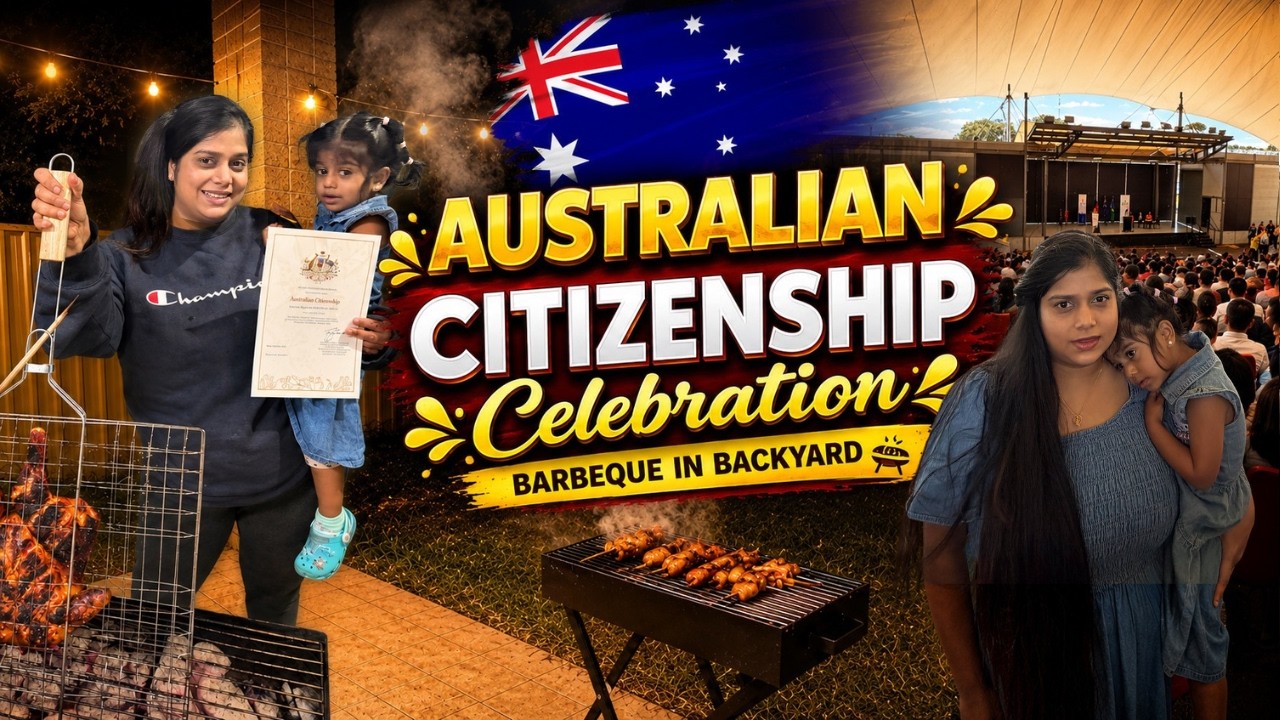 🇦🇺 AUSTRALIAN CITIZENSHIP CELEBRATION 🤩 Backyard BBQ | Tamil Vlog