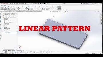Solidworks beginners tutorial #33 - Linear Pattern in Hindi