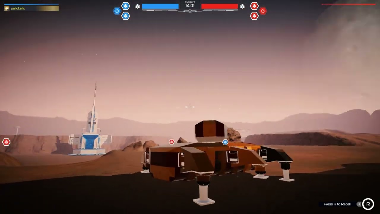 Walking robot in ROBOCRAFT 2