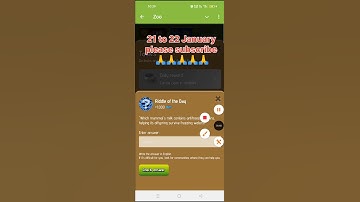 Riddle of the day answer Today zoo airdrop