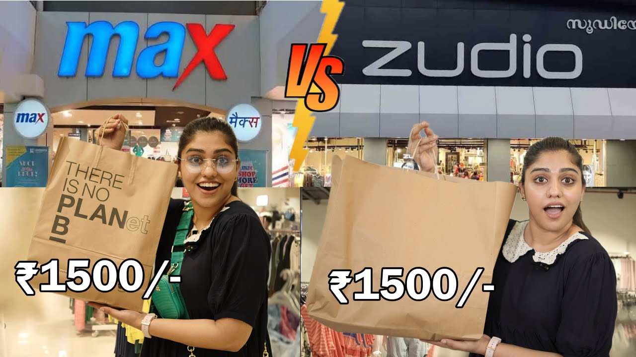 Spend 😰Rs.1500 at Zudio V/s Rs.1500 at Max 😱 Shopping Challenge