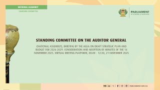 Standing Committee on The Auditor General,  21 November 2025