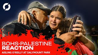 'They thought they could get rid of us, and they can't.' | Reaction from Bohs-Palestine friendly