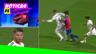 Sergio Ramos leaves Viktoria Plzen defender Milan Havel with bloody nose following collision