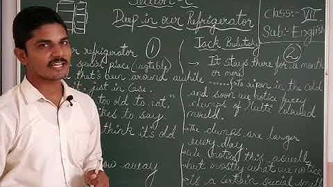 Class 7 English Deep in our Refrigerator