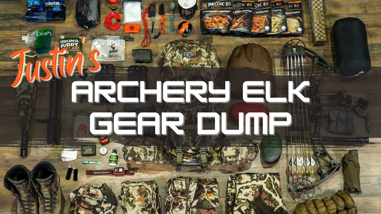 Justin's Archery Elk Gear Dump 