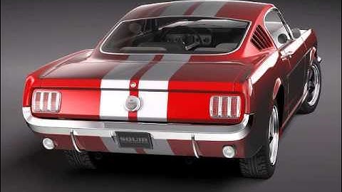 Ford Mustang Fastback 1960s 3D model from CGTrader.com