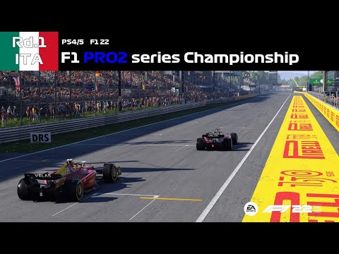 【PS F1 22】PRO2 series Rd. 1 イタリア　観戦実況