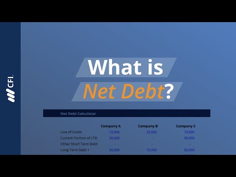 What is Net Debt?