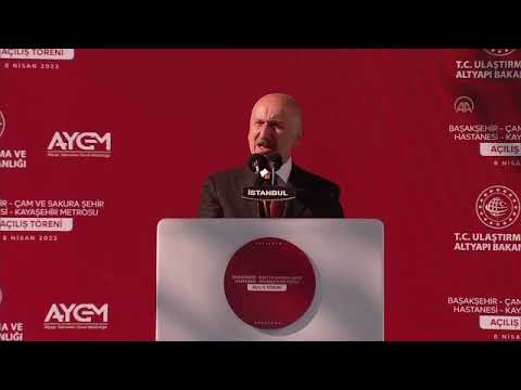 İSTANBUL - Karaismailoğlu: metro hattımızı bugün hizmete sunmanın gururunu yaşıyoruz