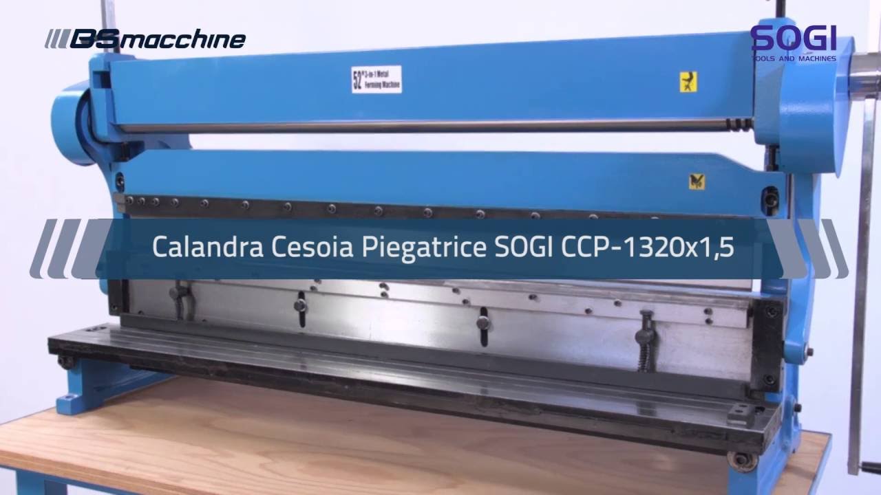 Calandra cesoia piegatrice 3 in 1 SOGI CCP-305 mm professionale