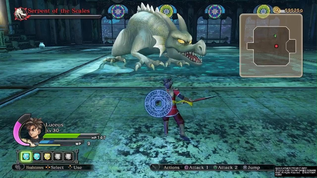 DRAGON QUEST HEROES Serpent Of The Scales Boss Kill YouTube