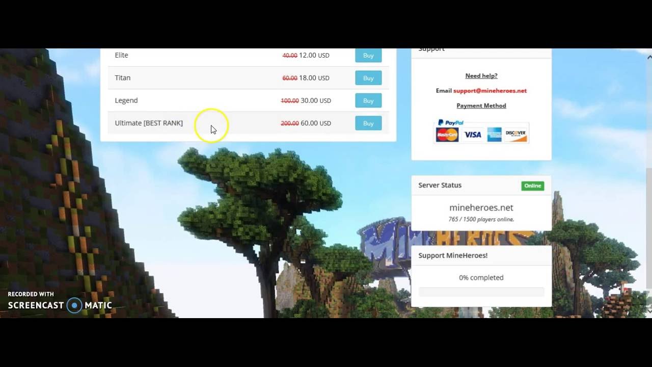Get Ranks Minecraft Text HOW TO GET FREE MINECRAFT RANKS!! 2016 - YouTube