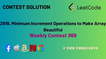 2919. Minimum Increment Operations to Make Array Beautiful || Leetcode Weekly Contest 369
