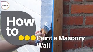 How to Paint a Masonry Wall | Expert tips to paint your exterior masonry wall | All tools used