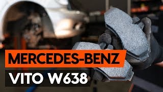Kaip pakeisti priekinių stabdžių kaladėlės MERCEDES-BENZ VITO 1 (W638) [AUTODOC PAMOKA]