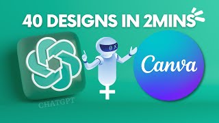 How to Create 40 Social Media Post Designs in 2mins Using ChatGPT and Canva AI screenshot 4