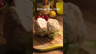 How to Slice a Cauliflower into Florets | Cooking Buddies #shorts