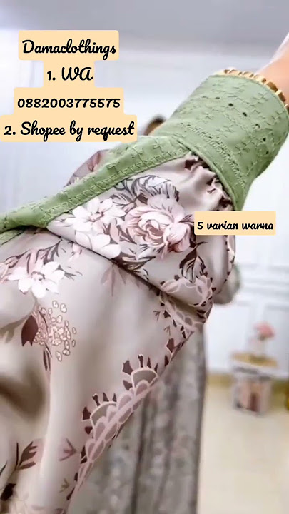 Model gamis terbaru armany silk motif mix katun bordir brand ori #dresskondangan #gamiscantikmurah