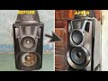 20 Year old Abandoned Panasonic VC968 Speaker RESTORATION - Give new life to abandoned speakers