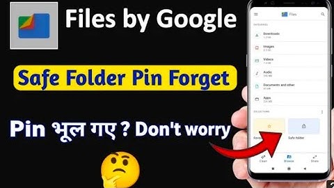 How To Reset Google Files Safe Folder (PIN) Password || Google Files Safe Folder Forgot Password.