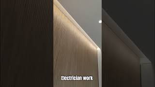 Electrician work #spot light fittings #Profile light